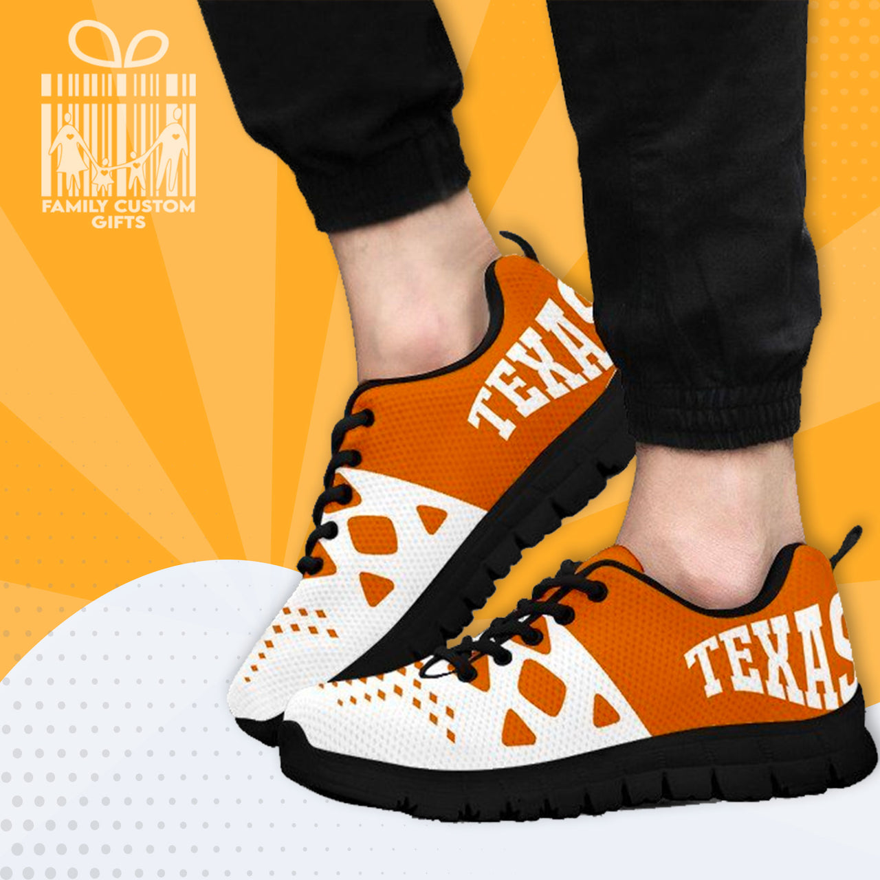 Texas Custom Shoes for Men Women 3D Print Fashion Sneaker Gifts for Her Him