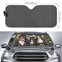 Thumbnail for Custom Windshield Sun Shade for Car Pitbull Dog Driver Car Sun Shade - Car Accessory
