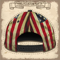 Thumbnail for Dog Paw American Flag Custom Hats for Men & Women 3D Prints Personalized Baseball Caps