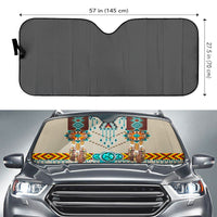 Thumbnail for Custom Windshield Sun Shade for Car Native American Tribal Feathers Car Sun Shade - Car Accessory