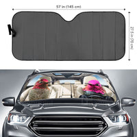 Thumbnail for Custom Windshield Sun Shade for Car Cute Hummingbird Driver Car Sun Shade - Car Accessory