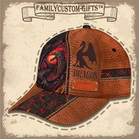 Thumbnail for Red Fire Dragon Custom Hats for Men & Women 3D Prints Personalized Baseball Caps