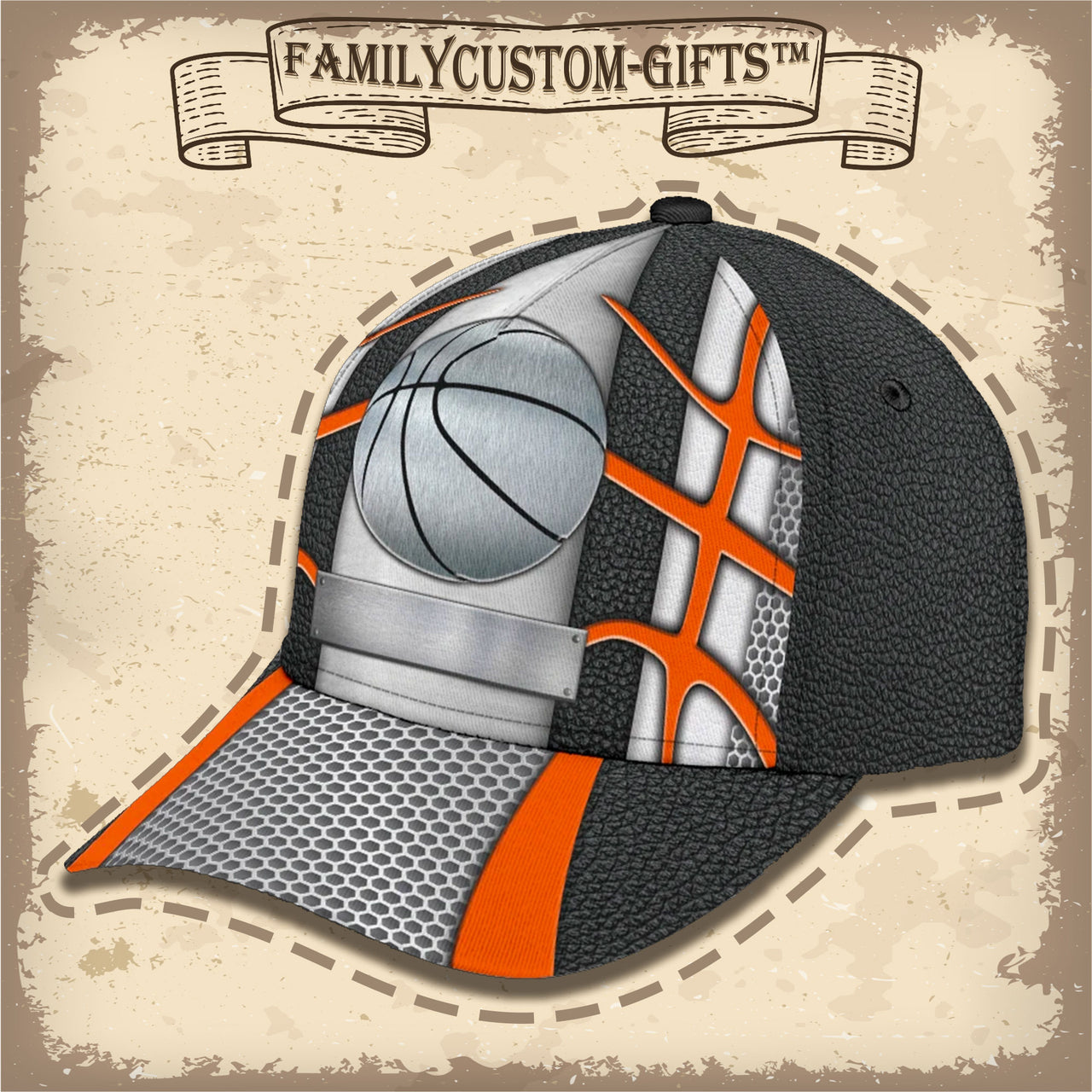 Basketball Custom Hats for Men & Women 3D Prints Personalized Baseball Caps