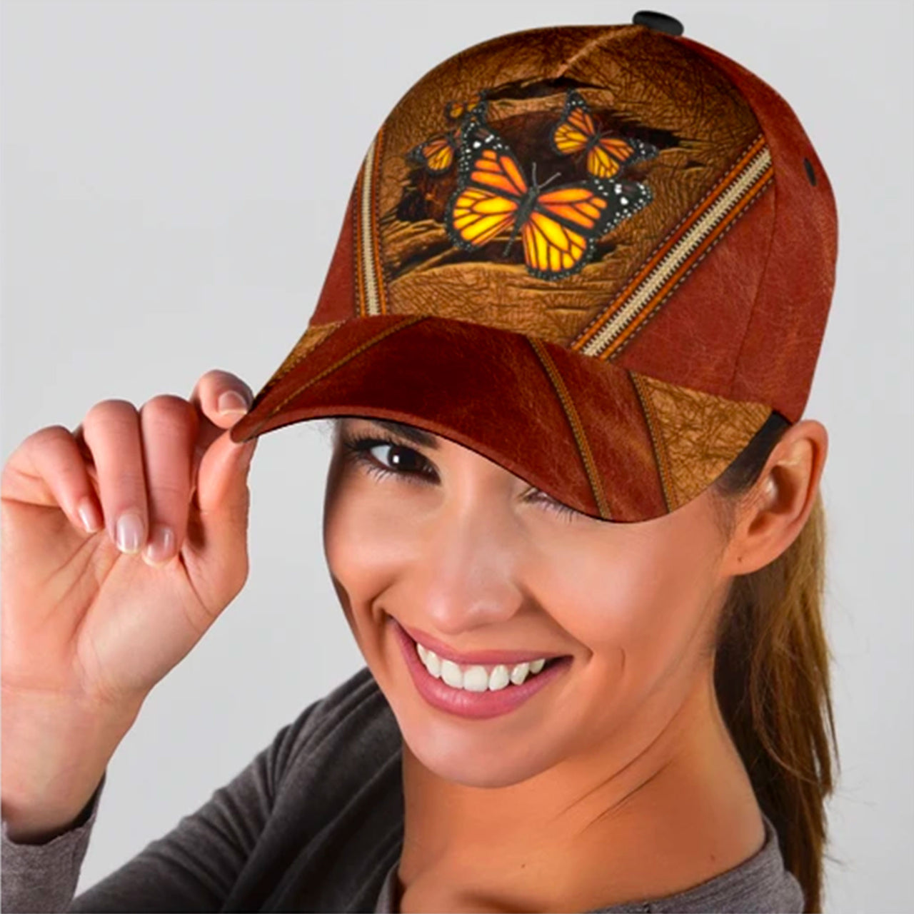 Cute Butterfly Custom Hats for Men & Women 3D Prints Personalized Baseball Caps