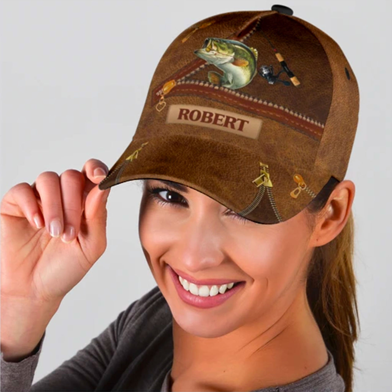 Fishing Custom Hats for Men & Women 3D Prints Personalized Baseball Caps