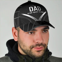 Thumbnail for Dad The Man The Myth The Legend Custom Hats for Men 3D Prints Personalized Baseball Caps for Dad