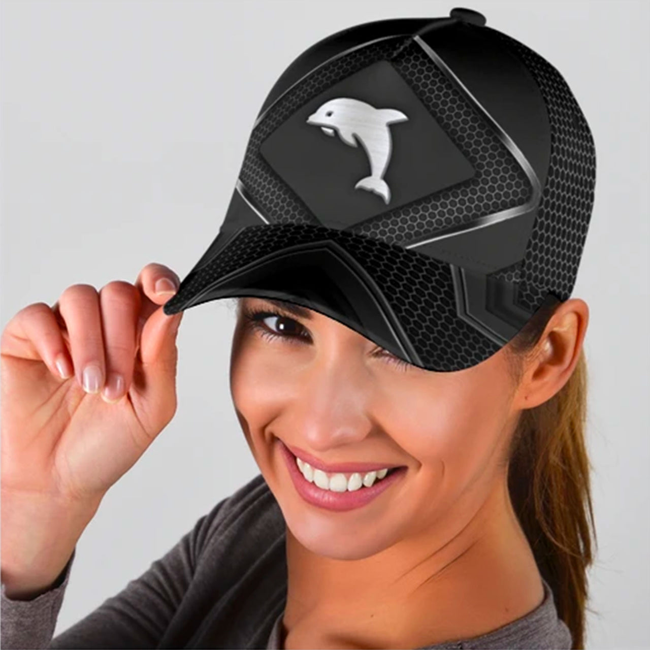 Jumping Dolphins Custom Hats for Men & Women 3D Prints Personalized Baseball Caps