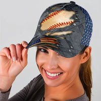 Thumbnail for Vintage Baseball Sport American Flag Custom Hats for Men & Women 3D Prints Personalized Baseball Caps