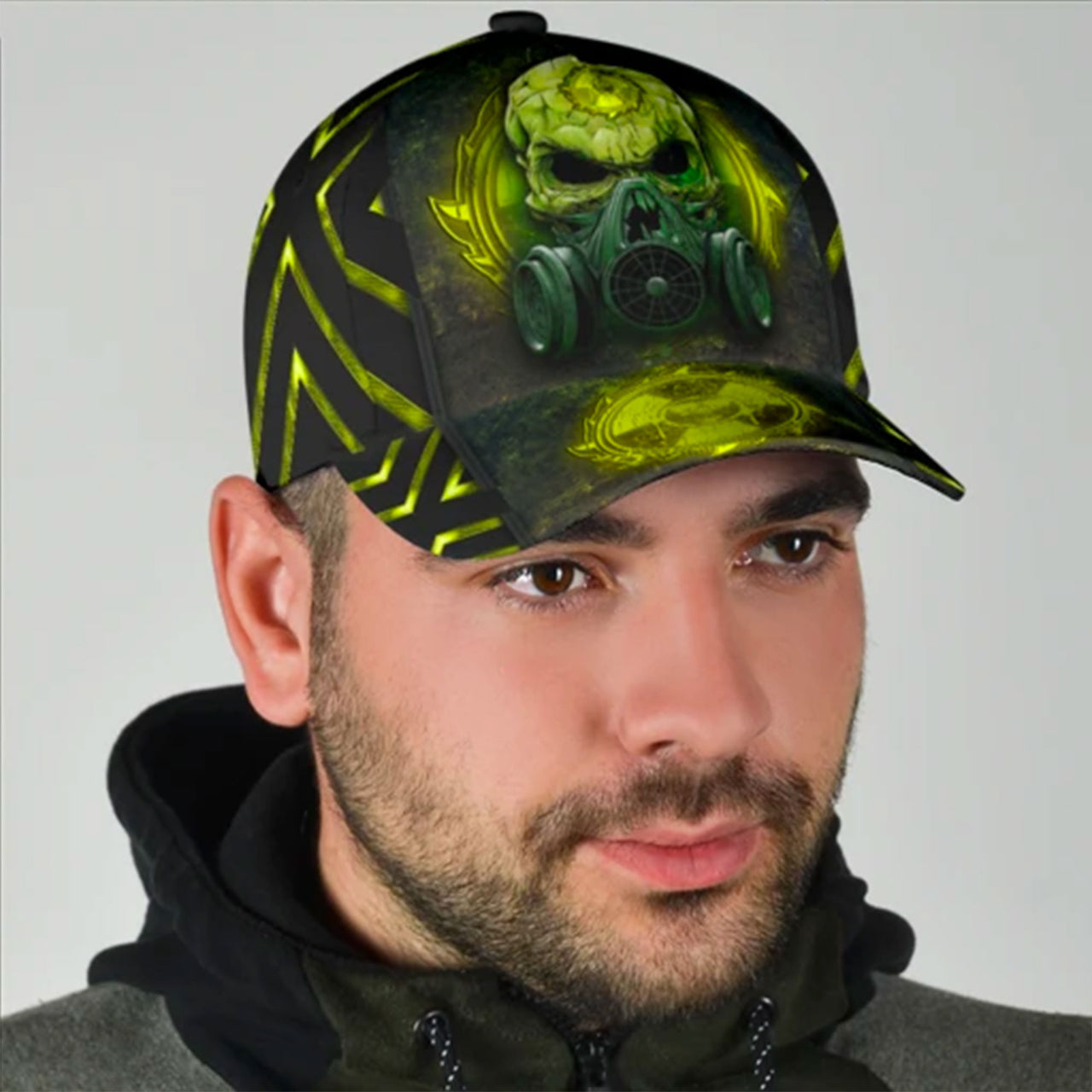 Green Skull Custom Hats for Men & Women 3D Prints Personalized Baseball Caps