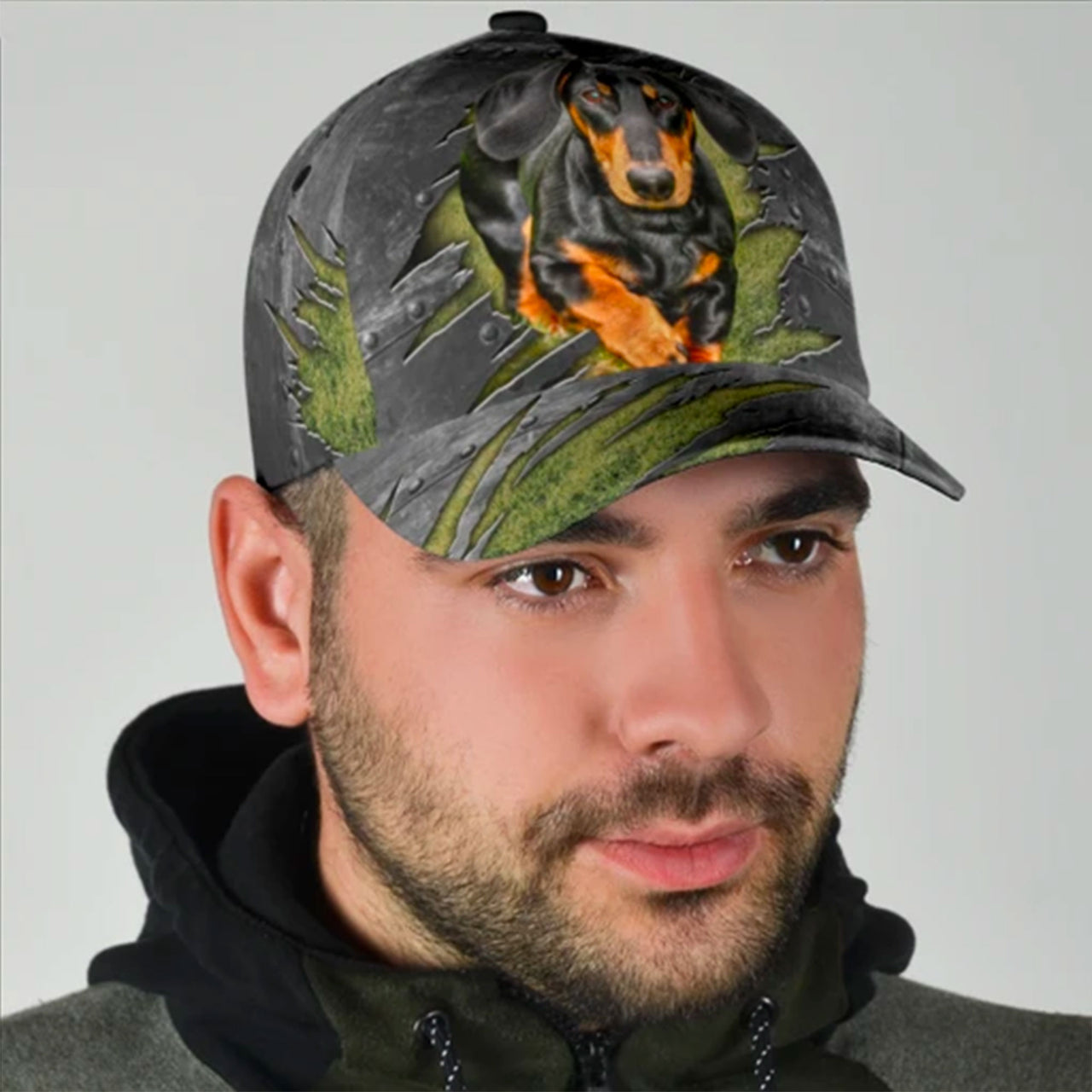 Dachshund Dog Custom Hats for Men & Women 3D Prints Personalized Baseball Caps