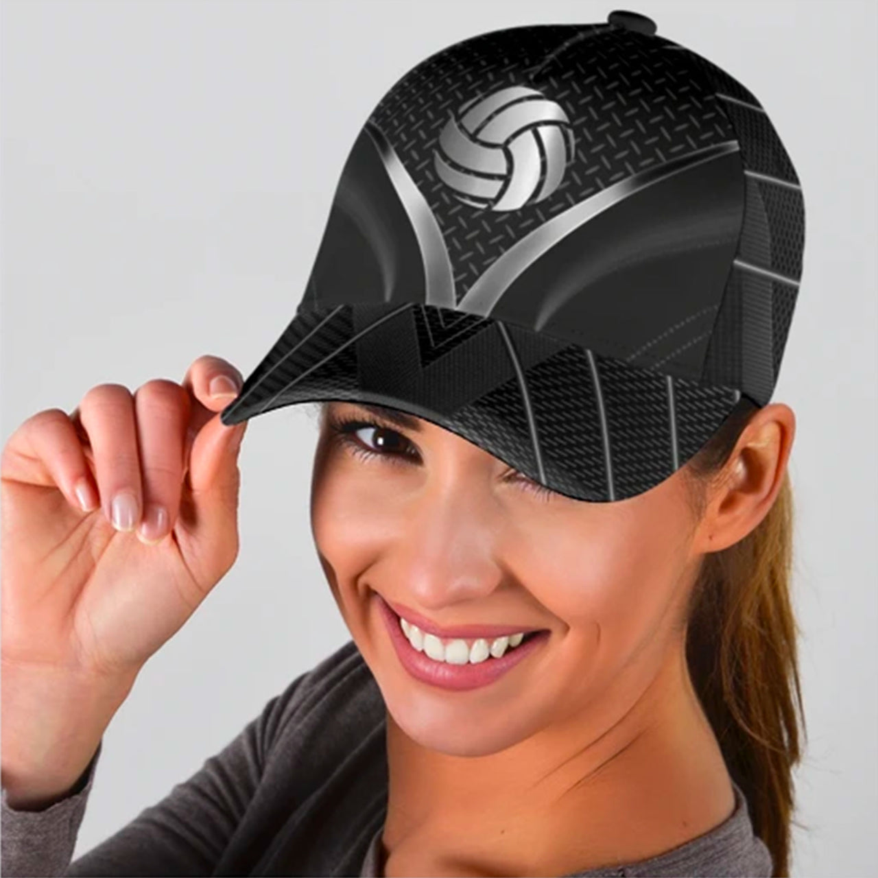 Volleyball Custom Hats for Men & Women 3D Prints Personalized Baseball Caps