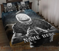Thumbnail for Custom Quilt Sets American Football Player Sports Premium Quilt Bedding for Boys Girls Men Women