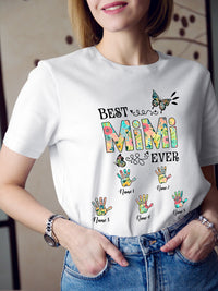 Thumbnail for Personalized Mimi And Grandkids Names Best Mimi Ever Flower Shirt Gift For Mimi Grandma Mother Day