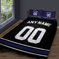 Thumbnail for Custom Quilt Sets Baltimore Jersey Personalized Football Premium Quilt Bedding for Men Women