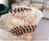 Thumbnail for Custom Quilt Sets Baseball Premium Quilt Bedding for Boys Girls Men Women