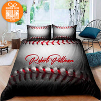 Thumbnail for Custom Quilt Sets for Kids Teens Adult Vintage Baseball Personalized Quilt Bedding