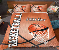 Thumbnail for Custom Quilt Sets Basketball Premium Quilt Bedding for Boys Girls Men Women