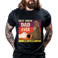 Thumbnail for Personalized Name Best Horse Dad Ever Just Ask Vintage Style Shirt For Dad Daddy Father Day