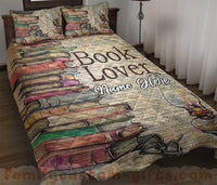 Thumbnail for Custom Quilt Sets Bookshelf Reading Books Gift for Book Lover Premium Quilt Bedding for Boys Girls Men Women
