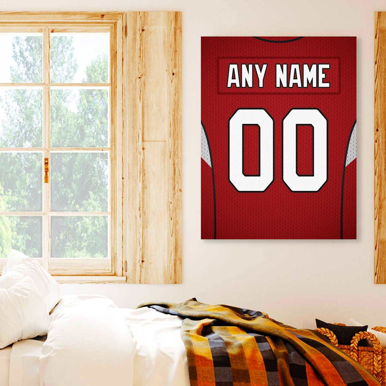 Arizona Jersey Custom Canvas Print Wall Art for Boy Girl Men Women Football Personalized Canvas Art