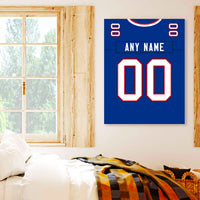 Thumbnail for Buffalo Jersey Custom Canvas Print Wall Art for Boy Girl Men Women Football Personalized Canvas Art