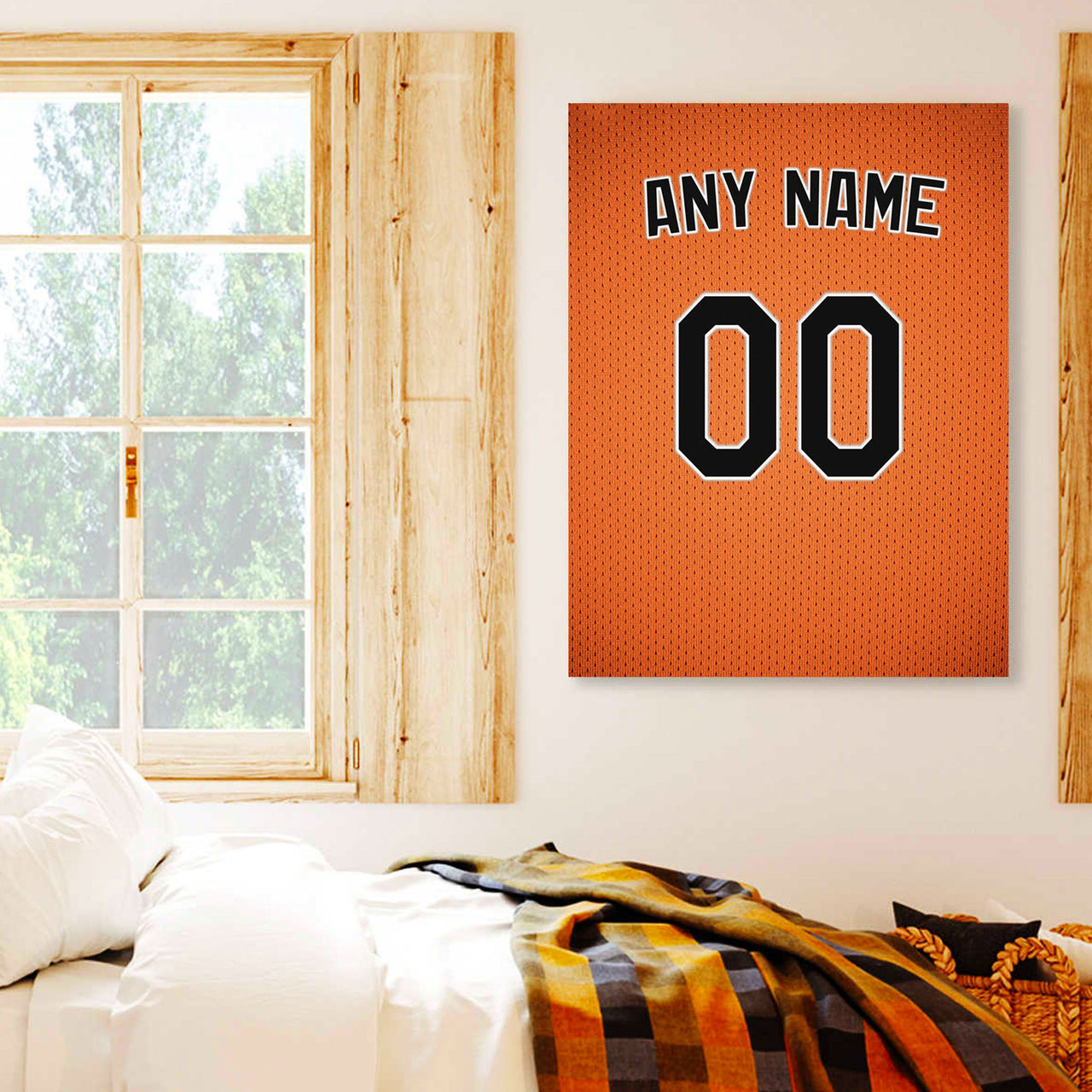 Baltimore Jersey Custom Canvas Print Wall Art for Boy Girl Men Women Baseball Personalized Canvas Art