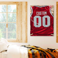 Thumbnail for Houston Cougars Jersey Custom Canvas Print Wall Art for Boy Girl Men Women Basketball Personalized Canvas Art