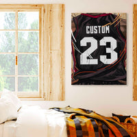 Thumbnail for Miami Hurricanes Jersey Custom Canvas Print Wall Art for Boy Girl Men Women Basketball Personalized Canvas Art