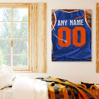 Thumbnail for New York Knicks Jersey Custom Canvas Print Wall Art for Boy Girl Men Women Basketball Personalized Canvas Art