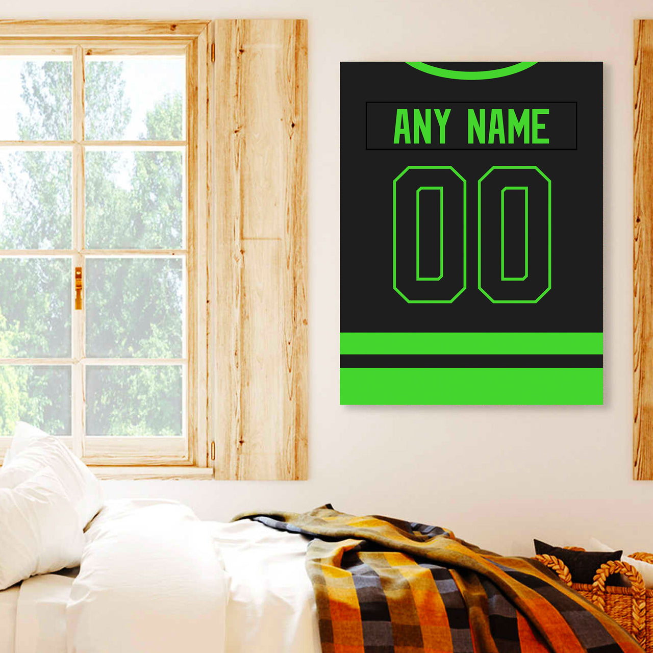 Dallas Jersey Custom Canvas Print Wall Art for Boy Girl Men Women Hockey Personalized Canvas Art