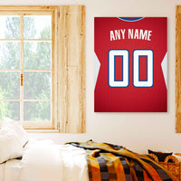 Thumbnail for Los Angeles Jersey Custom Canvas Print Wall Art for Boy Girl Men Women Basketball Personalized Canvas Art