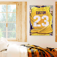 Thumbnail for Los Angeles Clippers Jersey Custom Canvas Print Wall Art for Boy Girl Men Women Basketball Personalized Canvas Art