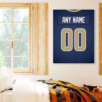 Thumbnail for Los Angeles Jersey Custom Canvas Print Wall Art for Boy Girl Men Women Football Personalized Canvas Art