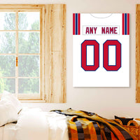 Thumbnail for New England Jersey Custom Canvas Print Wall Art for Boy Girl Men Women Football Personalized Canvas Art