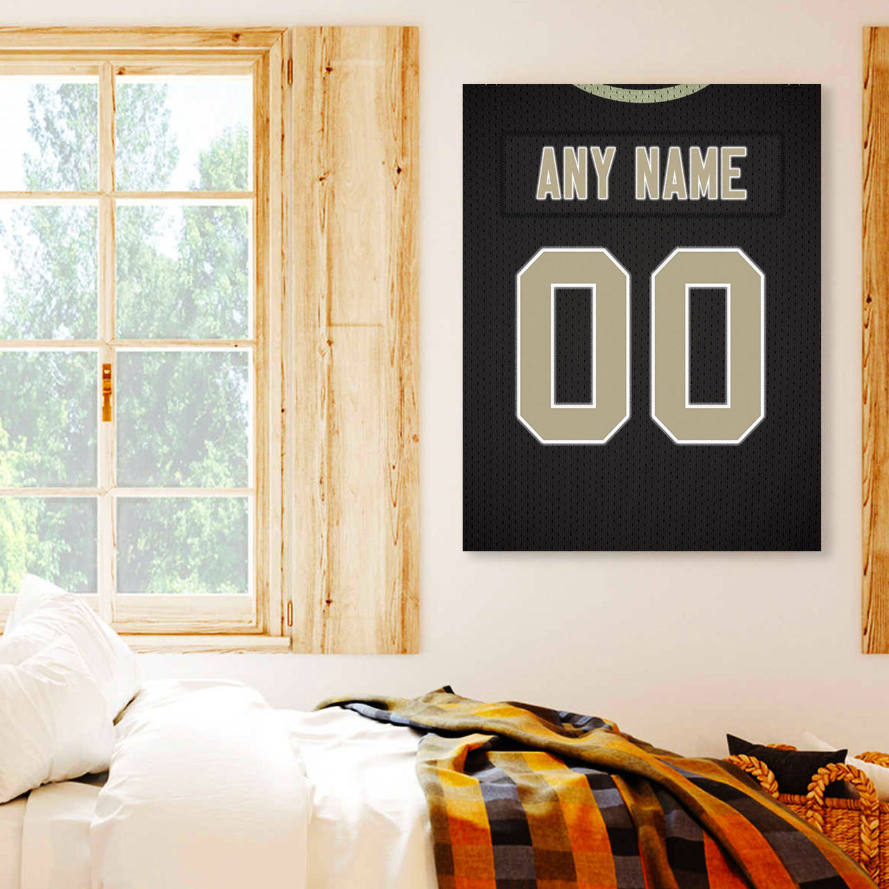 New Orleans Jersey Custom Canvas Print Wall Art for Boy Girl Men Women Football Personalized Canvas Art