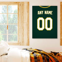 Thumbnail for Oakland Jersey Custom Canvas Print Wall Art for Boy Girl Men Women Baseball Personalized Canvas Art