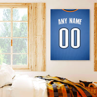 Thumbnail for Oklahoma City Jersey Custom Canvas Print Wall Art for Boy Girl Men Women Basketball Personalized Canvas Art