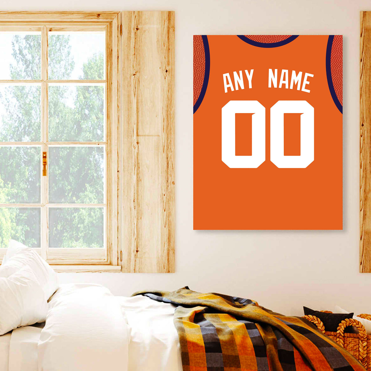 Phoenix Jersey Custom Canvas Print Wall Art for Boy Girl Men Women Basketball Personalized Canvas Art