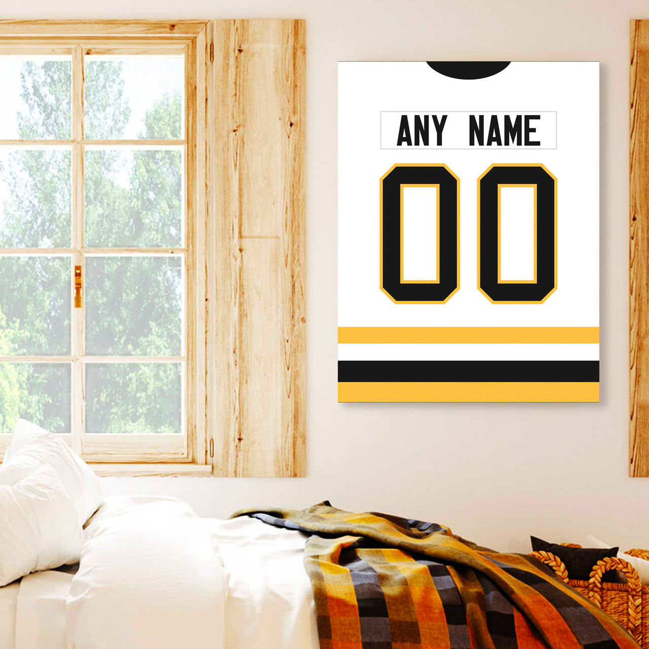 Pittsburgh Jersey Custom Canvas Print Wall Art for Boy Girl Men Women Hockey Personalized Canvas Art