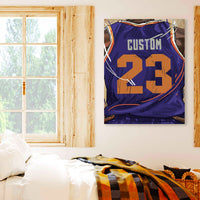 Thumbnail for Phoenix Suns Jersey Custom Canvas Print Wall Art for Boy Girl Men Women Basketball Personalized Canvas Art