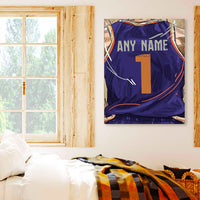 Thumbnail for Phoenix Suns Jersey Custom Canvas Print Wall Art for Boy Girl Men Women Basketball Personalized Canvas Art