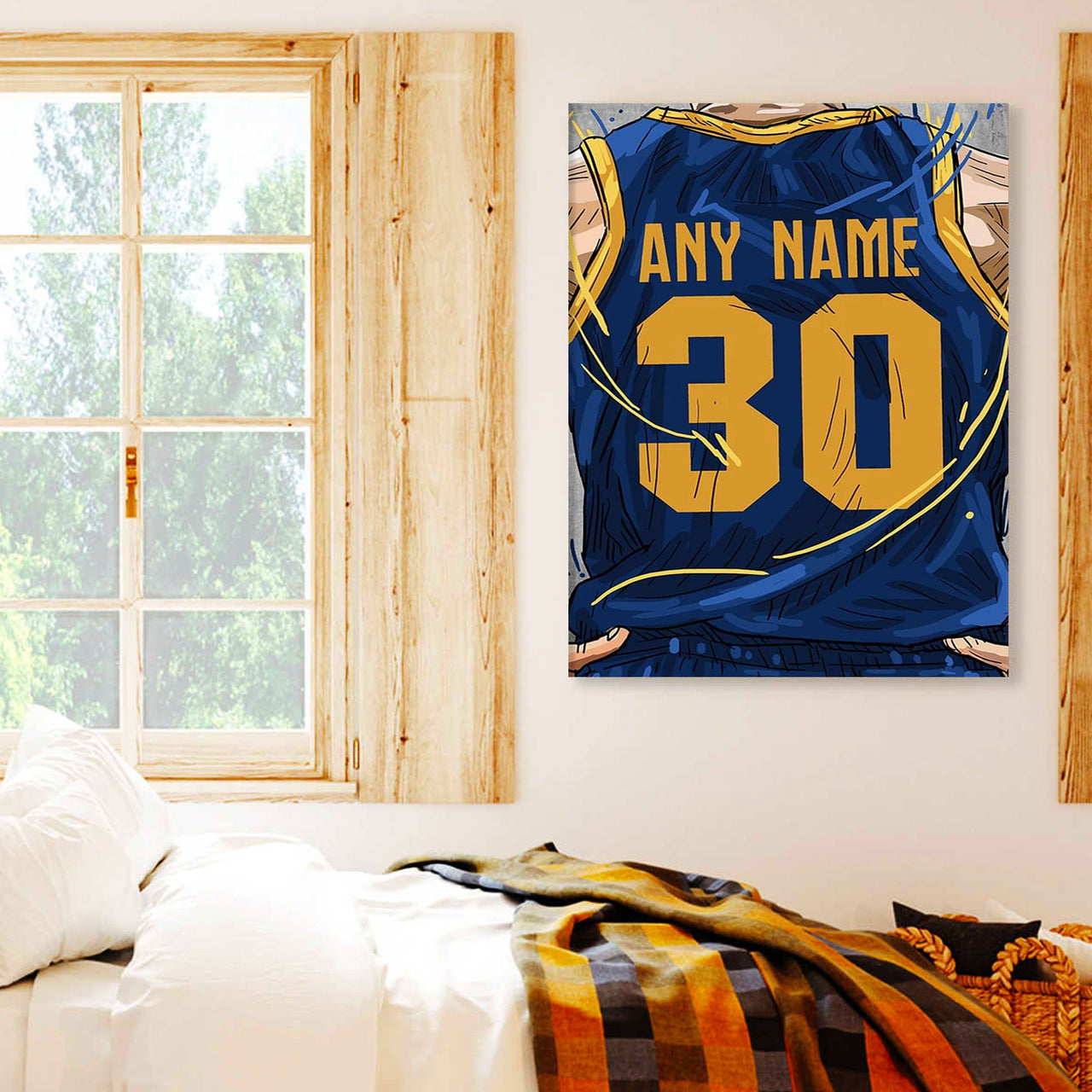 San Francisco Dons Jersey Custom Canvas Print Wall Art for Boy Girl Men Women Basketball Personalized Canvas Art