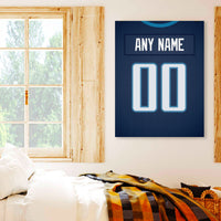 Thumbnail for Tennessee Jersey Custom Canvas Print Wall Art for Boy Girl Men Women Football Personalized Canvas Art