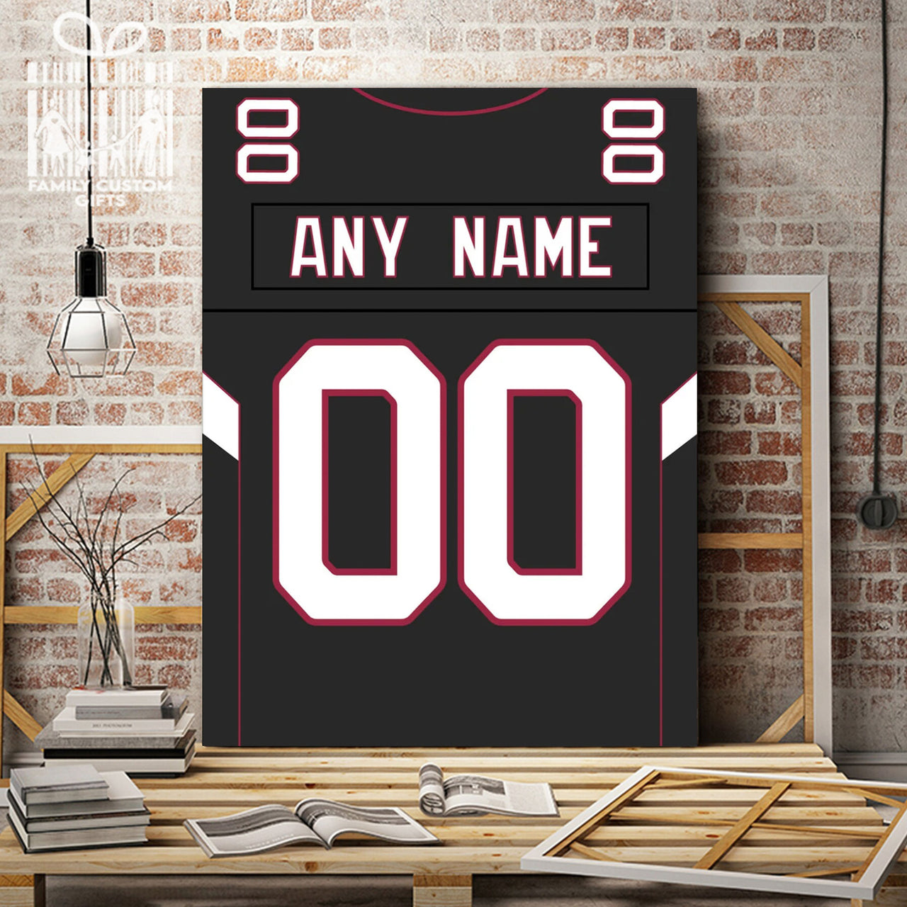 Arizona Jersey Custom Canvas Print Wall Art for Boy Girl Men Women Football Personalized Canvas Art