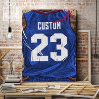 Thumbnail for Los Angeles Clip Jersey Custom Canvas Print Wall Art for Boy Girl Men Women Basketball Personalized Canvas Art