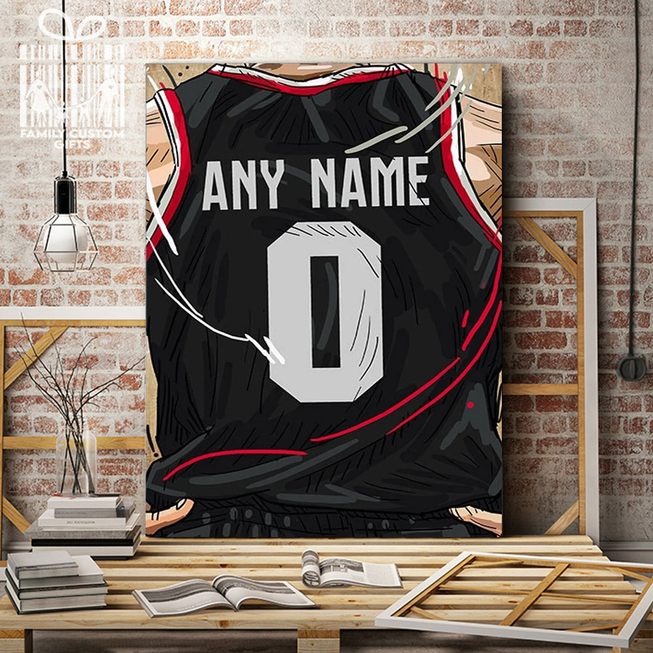 Portland Trail Blazers Jersey Custom Canvas Print Wall Art for Boy Girl Men Women Basketball Personalized Canvas Art