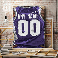 Thumbnail for Sacramento State Hornets Jersey Custom Canvas Print Wall Art for Boy Girl Men Women Basketball Personalized Canvas Art