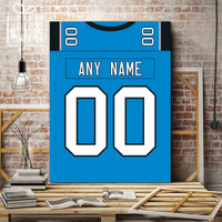 Thumbnail for Carolina Jersey Custom Canvas Print Wall Art for Boy Girl Men Women Football Personalized Canvas Art