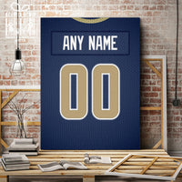 Thumbnail for Los Angeles Jersey Custom Canvas Print Wall Art for Boy Girl Men Women Football Personalized Canvas Art