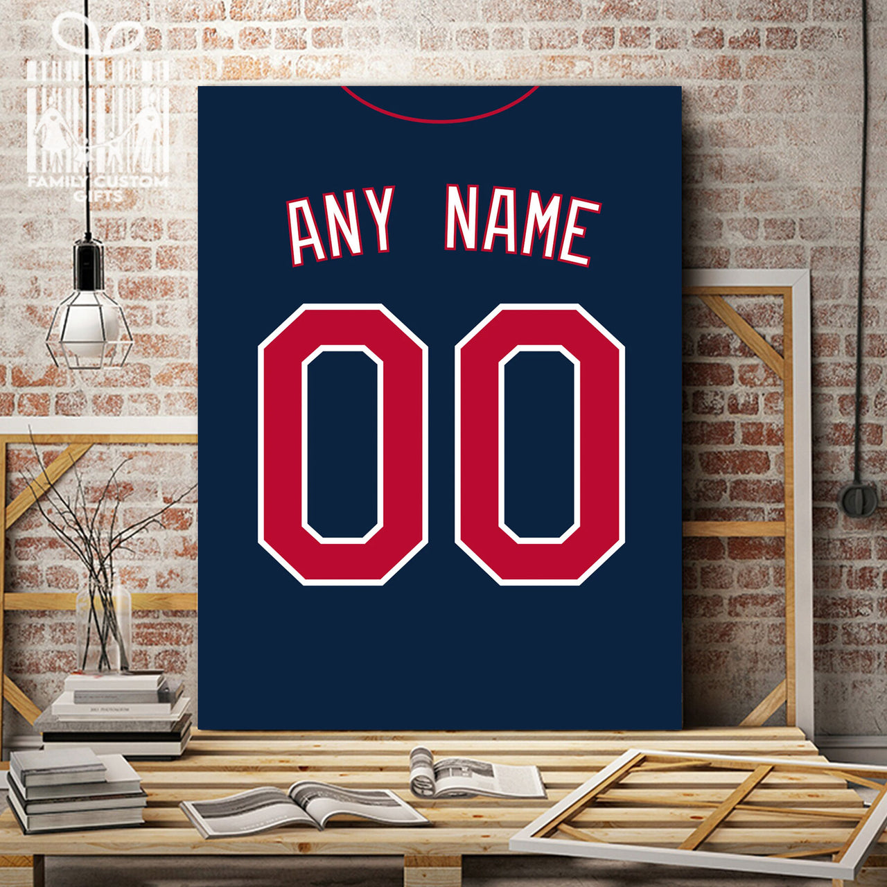 Minnesota Jersey Custom Canvas Print Wall Art for Boy Girl Men Women Baseball Personalized Canvas Art